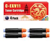 Compatible for Canon C-EXV11 IR-2270 IR-3225 IR-2870 IR-3025 Toner Cartridge Printers, With Chip Large Capacity 21000 Pages (4 Pack Black)