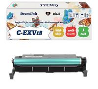 Compatible for Canon C-EXV18 Drum Unit Work for Canon iR 1022 iR1018 iR1018J iR1020 iR1020J iR1022A Printers, with Chip, High Yield 36000 Pages, High-Definition Printing (1 Pack Black)