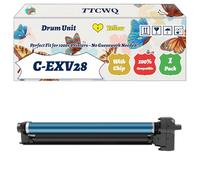 Compatible for Canon C-EXV28 Drum Unit Work for Canon Imagerunner Advance C5045 C5255I C5250 C5255 Printers, with Chip, High Yield 80000 Pages, High-Definition Printing (1 Pack Yellow)