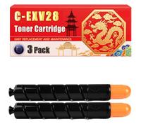 Compatible for Canon C-EXV28 IRC-5045 IRC-5051 IR-C5250 IR-C5255 Toner Cartridge Printers, With Chip Large Capacity 38000 Pages (3 Pack Black)
