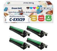 Compatible for Canon C-EXV29 Drum Unit Work for Canon imageRUNNER Advance C5030 C5030i C5035 C5035 C5235 C5240 Printers, with Chip, High Yield 80000 Pages, High-Definition Printing (4-Pack BK/C/M/Y)