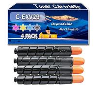 Compatible for Canon C-EXV29 Toner Cartridge, Work for Canon IR-C5030 IR-C5035 IR-C5235i IR-C5240i Printers, Toner Cartridge 2790B002 2794B002 2798B002 2802B002 (4-Pack BK/C/M/Y)
