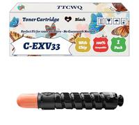 Compatible for Canon C-EXV33 Toner Cartridge Work for Canon imageRUNNER 2520 IR-2530 IR-2525 Printers, with Chip, High Yield 14600 Pages, High-Definition Printing (1 Pack Black)