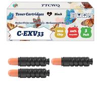 Compatible for Canon C-EXV33 Toner Cartridges Work for Canon IR 2520 IR 25251 IR 25201 IR 2530 IR 2525 IR 2530 Printers, with Chip, High Yield 14600 Pages, High-Definition Printing (3 Pack Black)