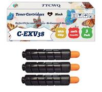 Compatible for Canon C-EXV38 Toner Cartridges Work for Canon iR ADVANCE 4225i 4235i Printers, with Chip, High Yield 44200 Pages, High-Definition Printing (3 Pack Black)