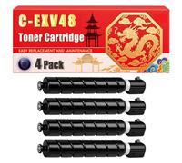 Compatible for Canon C-EXV48 IR-C1325iF IR-C1335iF Toner Cartridge Printers, With Chip Large Capacity 16500 Pages (4 Pack Black)