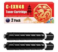 Compatible for Canon C-EXV48 IR-C1325iF IR-C1335iF Toner Cartridge Printers, With Chip Large Capacity 16500 Pages (2 Pack Black)