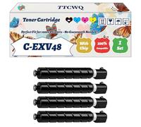 Compatible for Canon C-EXV48 Toner Cartridge Work for Canon IR-C1325iF IR-C1335iF Printers, with Chip, High Yield 16500 Pages, High-Definition Printing (4-Pack BK/C/M/Y)