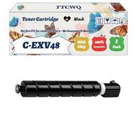 Compatible for Canon C-EXV48 Toner Cartridge Work for Canon IR-C1325iF IR-C1335iF Printers, with Chip, High Yield 16500 Pages, High-Definition Printing (1 Pack Black)