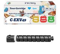 Compatible for Canon C-EXV49 Toner Cartridge Work for Canon ImageRUNNER Advance C3300i C3530i C3330i C3520i IR-C3325i IR-C3525i IR-C3320i Printer (1 Pack Cyan)