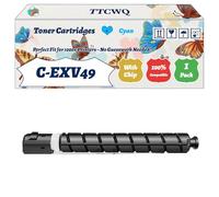 Compatible for Canon C-EXV49 Toner Cartridges Work for Canon ImageRUNNER IR-C3320 IR-C3320i IR-C3325i Printers (1 Pack Cyan)