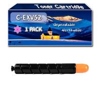 Compatible for Canon C-EXV52 Toner Cartridge, Work for Canon R-C7565i IR-C7570i IR-C7580i Printers, Toner Cartridge 0998C002 0999C002 1000C002 1001C002 (1 Pack Magenta)