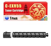 Compatible for Canon C-EXV55 IR-C256i IR-C356 Toner Cartridge Printers, With Chip Large Capacity 23000 Pages (1 Pack Cyan)