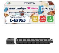 Compatible for Canon C-EXV55 Toner Cartridge Work for Canon imageRUNNER ADVANCE DXC257 DXC257i DXC357 DXC357 Printers (1 Pack Magenta)