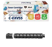 Compatible for Canon C-EXV55 Toner Cartridge Work for Canon imageRUNNER ADVANCE DXC257 DXC257i DXC357 DXC357 Printers (1 Pack Black)