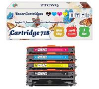 Compatible for Canon Cartridge 718 Toner Cartridges Work for Canon i-SENSYS LBP-7600 MF700 MF728 MF8330 MF8340 MF8350 MF8350cdn Printers (4-Pack BK/C/M/Y)