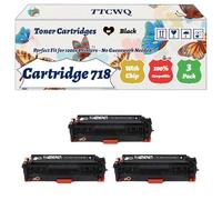Compatible for Canon Cartridge 718 Toner Cartridges Work for Canon i-SENSYS LBP-7680Cx LBP-7860Cx MF700 MF720 MF724 Printers (3 Pack Black)