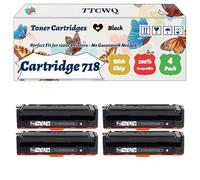 Compatible for Canon Cartridge 718 Toner Cartridges Work for Canon i-SENSYS MF720 MF728cdw MF8330Cdn MF724 MF729 MF724cdw MF729cx Printers (4 Pack Black)