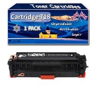 Compatible for Canon Cartridge 718 Toner Cartridges, Work for Canon i-SENSYS MF728 MF728cdw MF729 MF729cx MF8330 MF8330Cdn Printers (1 Pack Black)