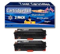 Compatible for Canon Cartridge 718 Toner Cartridges, Work for Canon i-SENSYS MF728 MF728cdw MF729 MF729cx MF8330 MF8330Cdn Printers (2 Pack Black)