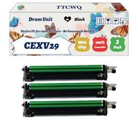 Compatible for Canon CEXV29 Drum Unit Work for Canon iR ADVANCE iRC5235i iRC5240 iRC5240i Printers, with Chip, High Yield 80000 Pages, High-Definition Printing (3 Pack Black)