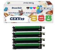 Compatible for Canon CEXV29 Drum Unit Work for Canon iR ADVANCE iRC5235i iRC5240 iRC5240i Printers, with Chip, High Yield 80000 Pages, High-Definition Printing (4-Pack BK/C/M/Y)