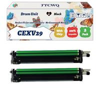 Compatible for Canon CEXV29 Drum Unit Work for Canon iR ADVANCE iRC5235i iRC5240 iRC5240i Printers, with Chip, High Yield 80000 Pages, High-Definition Printing (2 Pack Black)
