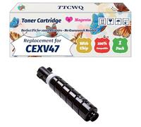 Compatible for Canon CEXV47 Toner Cartridge Work for Canon ImageRunner Advance C250 C250i C250iF C255i Printers, with Chip, High Yield 5300 Pages, High-Definition Printing (1 Pack Magenta)