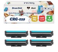 Compatible for Canon CRG-029 Drum Unit Work for Canon i-SENSYS LBP-7010C i-SENSYS LBP-7018C Printers, with Chip, High Yield 7000 Pages, High-Definition Printing (4 Pack Black)