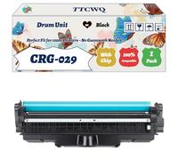 Compatible for Canon CRG-029 Drum Unit Work for Canon i-SENSYS LBP-7010C i-SENSYS LBP-7018C Printers, with Chip, High Yield 7000 Pages, High-Definition Printing (1 Pack Black)