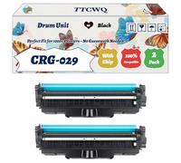 Compatible for Canon CRG-029 Drum Unit Work for Canon i-SENSYS LBP-7010C i-SENSYS LBP-7018C Printers, with Chip, High Yield 7000 Pages, High-Definition Printing (2 Pack Black)