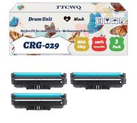 Compatible for Canon CRG-029 Drum Unit Work for Canon i-SENSYS LBP-7010C i-SENSYS LBP-7018C Printers, with Chip, High Yield 7000 Pages, High-Definition Printing (3 Pack Black)