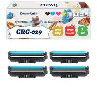 Compatible for Canon CRG-029 Drum Unit Work for Canon i-SENSYS LBP-7010C i-SENSYS LBP-7018C Printers, with Chip, High Yield 7000 Pages, High-Definition Printing (4-Pack BK/C/M/Y)