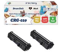 Compatible for Canon CRG-029 Drum Unit Work for Canon i-SENSYS LBP-7010C LBP-7018C Printers, with Chip, High Yield 8000 Pages, High-Definition Printing (2-Pack Black)