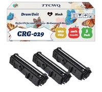 Compatible for Canon CRG-029 Drum Unit Work for Canon i-SENSYS LBP-7010C LBP-7018C Printers, with Chip, High Yield 8000 Pages, High-Definition Printing (3 Pack Black)