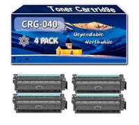 Compatible for Canon CRG-040 Toner Cartridge, Work for Canon i-SENSYS LBP-710Cx LBP-712Cx Printers, Toner Cartridge 0460C001AA 0458C001AA 0456C001AA 0454C001AA (4 Pack Black)
