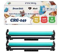 Compatible for Canon CRG-049 Drum Unit Work for Canon i-SENSYS LBP112 LBP113w MF112 MF113w Printers, with Chip, High Yield 22000 Pages, High-Definition Printing (2-Pack Black)