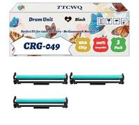 Compatible for Canon CRG-049 Drum Unit Work for Canon i-SENSYS LBP112 LBP113w MF112 MF113w Printers, with Chip, High Yield 22000 Pages, High-Definition Printing (3 Pack Black)