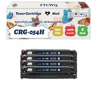 Compatible for Canon CRG-054H CRG-054H Toner Cartridge Work for Canon i-SENSYS LBP623Cdw i-SENSYS LBP621Cw i-SENSYS MF641Cw i-SENSYS MF643Cdw i-SENSYS Printers (4 Pack Black)