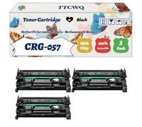 Compatible for Canon CRG-057 Toner Cartridge Work for Canon Ink Level Display i-SENSYS LBP233dw LBP220 LBP223dw LBP226dw Printers (3 Pack Black)