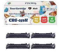 Compatible for Canon CRG-059H Toner Cartridge Work for Canon i-SENSYS LBP852Cx Printers, with Chip, High Yield 25500 Pages, High-Definition Printing (4 Pack Black)