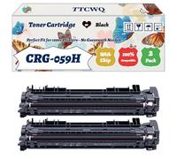 Compatible for Canon CRG-059H Toner Cartridge Work for Canon i-SENSYS LBP852Cx Printers, with Chip, High Yield 25500 Pages, High-Definition Printing (2 Pack Black)