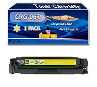 Compatible for Canon CRG-067 Toner Cartridge, Work for Canon i-SENSYS LBP631Cw LBP633Cdw MF651Cw MF655Cdw Printers, Toner Cartridge 5102C002 5101C002 5100C002 5099C002 (1 Pack Yellow)