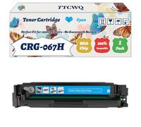 Compatible for Canon CRG-067H Toner Cartridge Work for Canon i-SENSYS LBP631Cw LBP633Cdw MF651Cw MF655Cdw MF655Cw MF657Cdw Printers (1 Pack Cyan)