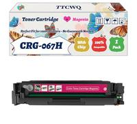 Compatible for Canon CRG-067H Toner Cartridge Work for Canon i-SENSYS LBP631Cw LBP633Cdw MF651Cw MF655Cdw MF655Cw MF657Cdw Printers (1 Pack Magenta)