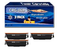 Compatible for Canon CRG-069 Toner Cartridge, Work for Canon i-SENSYS LBP673Cdw MF752Cdw MF754Cdw Printers, Toner Cartridge 5094C002 5093C002 5092C002 5091C002 (3 Pack Black)