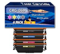 Compatible for Canon CRG-069 Toner Cartridge, Work for Canon i-SENSYS LBP673Cdw MF752Cdw MF754Cdw Printers, Toner Cartridge 5094C002 5093C002 5092C002 5091C002 (4-Pack BK/C/M/Y)