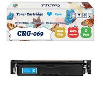Compatible for Canon CRG-069 Toner Cartridge Work for Canon Ink Level Display i-SENSYS LBP673Cdw MF752Cdw Printers (1 Pack Cyan)