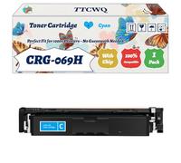 Compatible for Canon CRG-069H Toner Cartridge Work for Canon Ink Level Display i-SENSYS LBP673Cdw MF752Cdw Printers (1 Pack Cyan)
