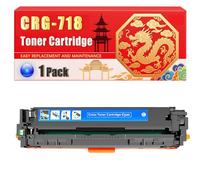Compatible for Canon CRG-718 i-SENSYS LBP-7200CDN MF8330Cdn MF8350Cdn Toner Cartridge Printers, With Chip Large Capacity 3400 Pages (1 Pack Cyan)